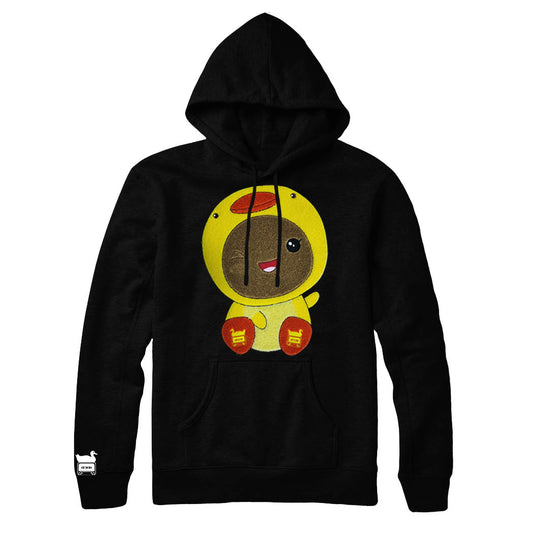 DT Anime Duck Baby Hoodie Black