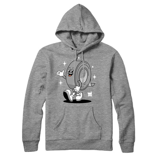 DT Tape Roll Hoodie Grey